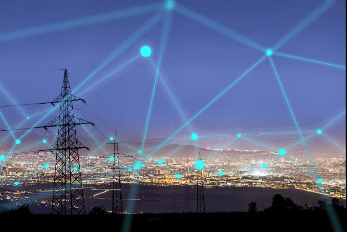 Visuel électricité réseau intelligent