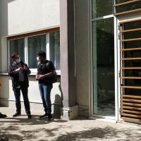 International students at the on-campus residence